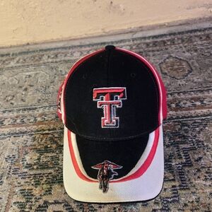 Vintage Texas Tech Red Raiders Baseball Cap Hat Adjustable Back Pre-Owned